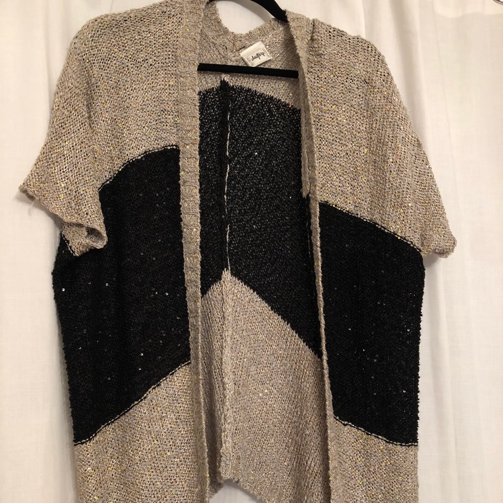 Daytrip Cardigan with Gold Sequin